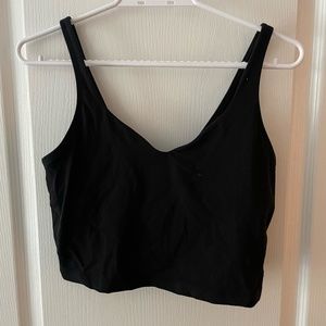 Black Align Crop Tank (unworn)
